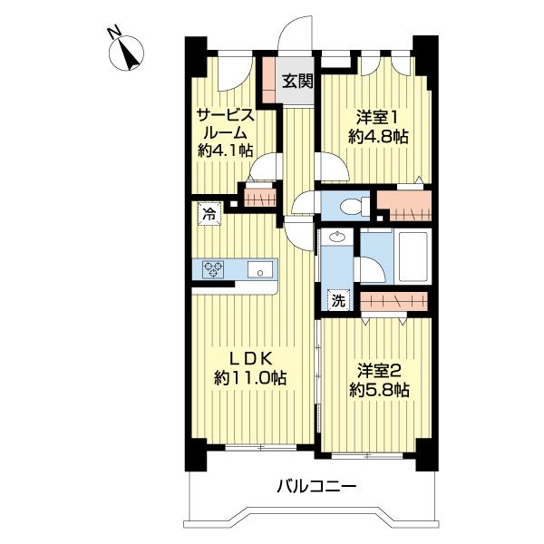 ナイスアーバン川崎駅前通り 間取り図画像