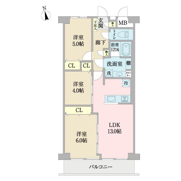 東大島ハイライズ（0119） 間取り図画像