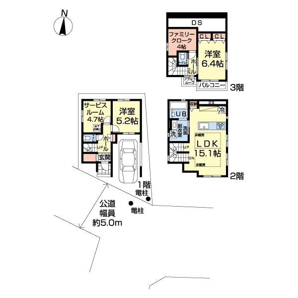 足立区青井１０期　２号棟 間取り図画像