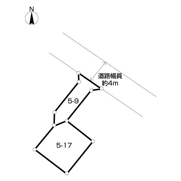 高崎市八千代町４丁目土地 区画図