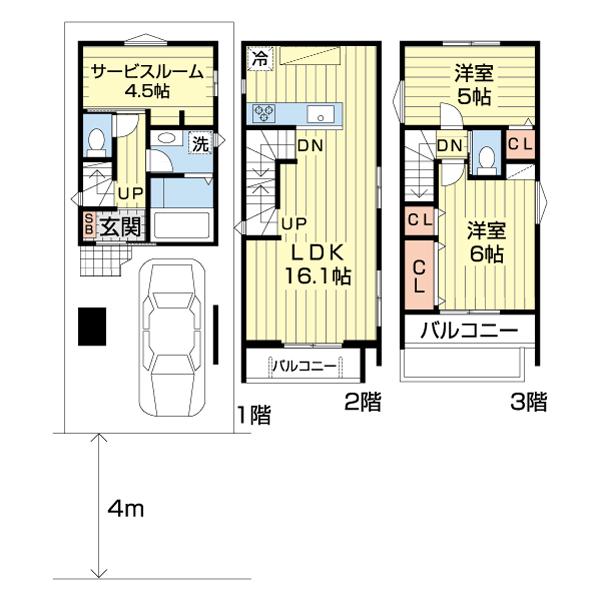 川口市大字小谷場０７０④　Ｎｏ．３ 間取り図画像
