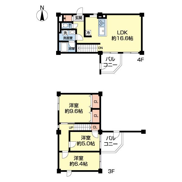 検見川パークマンションＢ棟（0405） 間取り図画像
