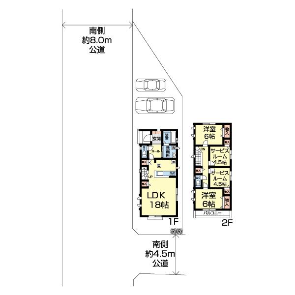 船橋市西習志野3丁目1761番　新築分譲住宅　A号棟 間取り図画像