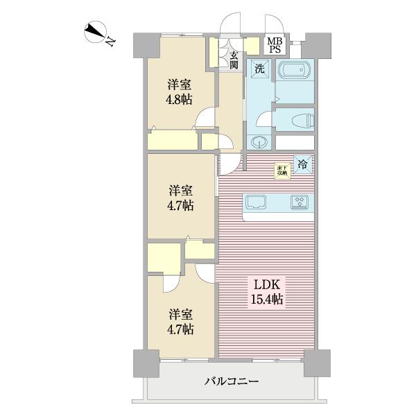 シティコープ西葛西（0108） 間取り図画像
