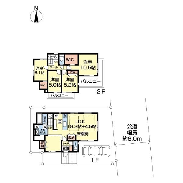 流山市加１７期　2号棟 間取り図画像
