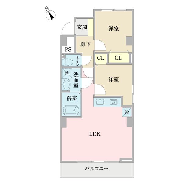 ネオコーポ行徳 間取り図画像
