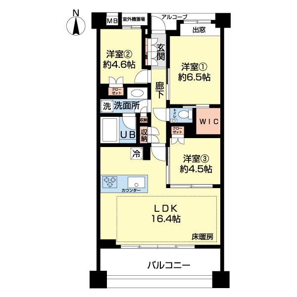 アトラス上大岡ヒルズ（0508） 間取り図画像