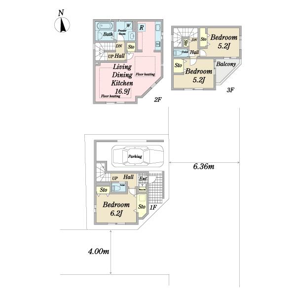 江戸川区松江２０期　１号棟 間取り図画像