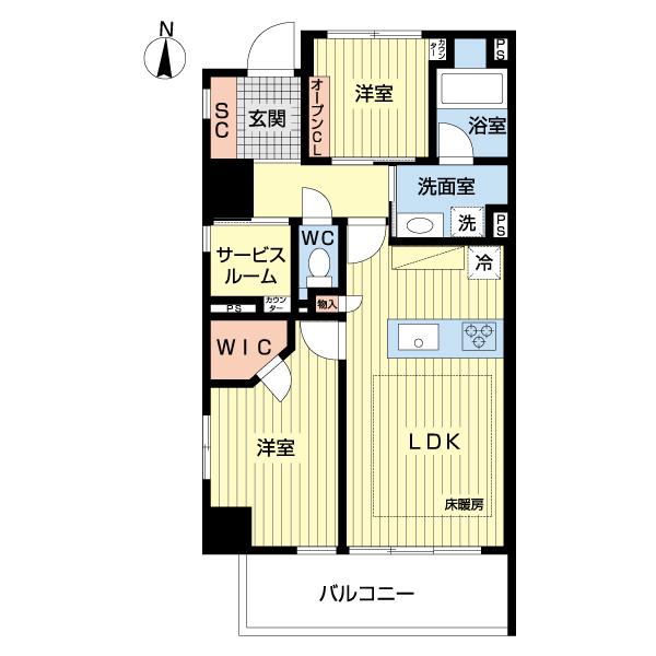 アトラス江戸川アパートメント（1011） 間取り図画像