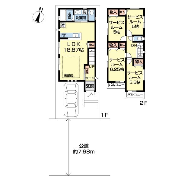 さいたま市南区文蔵５丁目　Ｃ号棟 間取り図画像