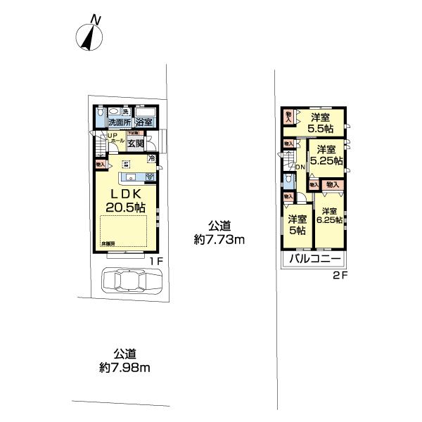 さいたま市南区文蔵５丁目　Ｅ号棟 間取り図画像