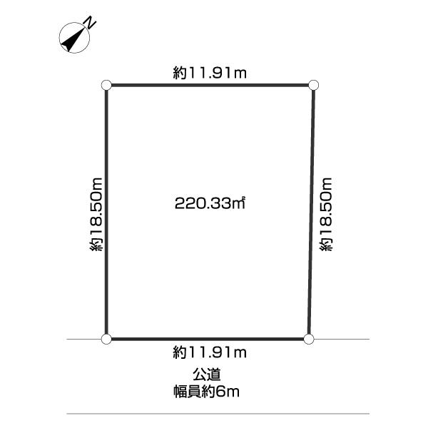 おおたかの森西１丁目土地 区画図