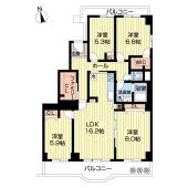 サンライトパストラル六番街Ａ棟（0501） 間取り図画像