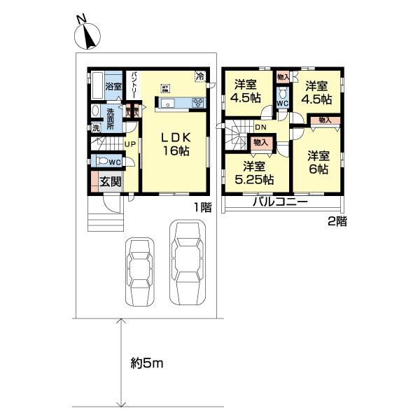 調布佐須町５丁目２期　１−Ｇ号棟 間取り図画像