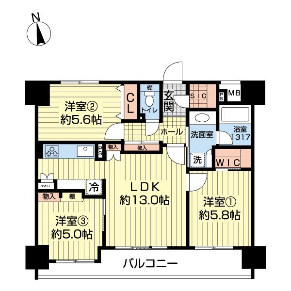 藤和シティホームズ高円寺（0402） 間取り図画像