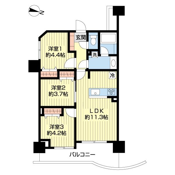 グランヴィル目白（1202） 間取り図画像