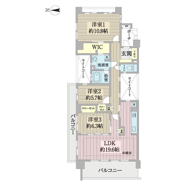 クレッセントグランコート（0501） 間取り図画像