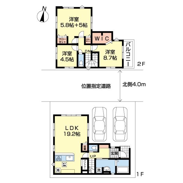 足立区東伊興７期　１号棟 間取り図画像