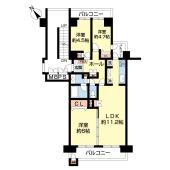東急ドエル船橋ビレジ（0806） 間取り図画像