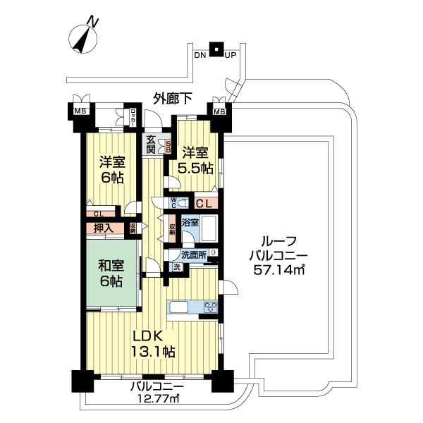 ネオハイツ船橋薬円台公園（0806） 間取り図画像