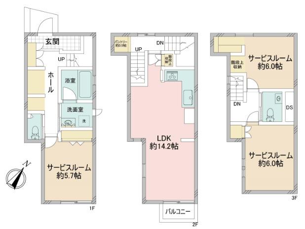 流山市市野谷　戸建 間取り図画像