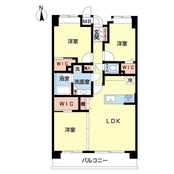 ファミール三鷹グランデージ 間取り図画像
