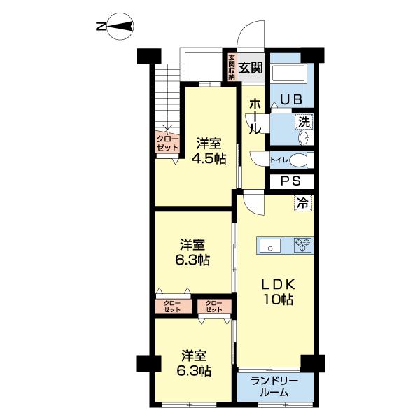 小金井スカイコーポラス（0908） 間取り図画像