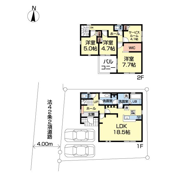 三郷市新和第４　１号棟 間取り図画像