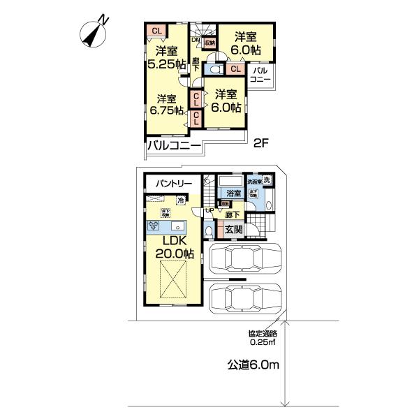 川越市藤原町　１号棟 間取り図画像