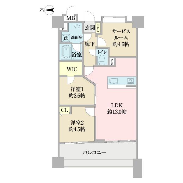 グランシティ葛西Ⅱ（0302） 間取り図画像