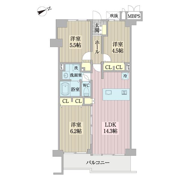 コスモ西葛西（0507） 間取り図画像