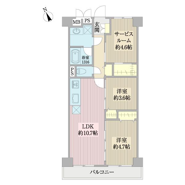 グリーンキャピタル門前仲町（0403） 間取り図画像