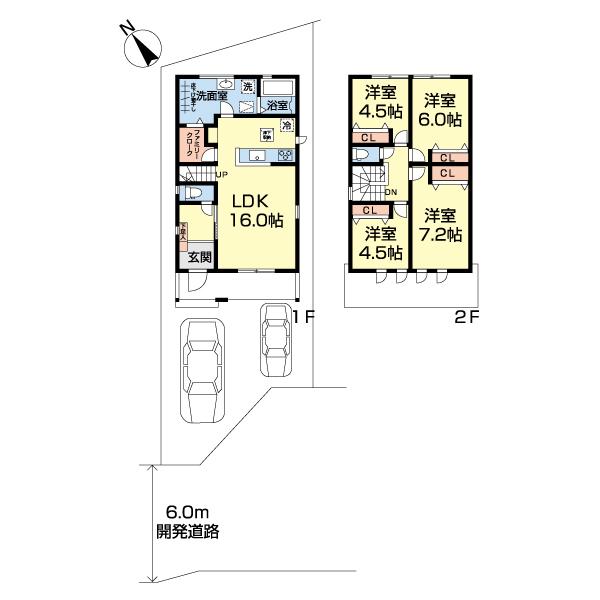 鎌ヶ谷市中佐津間　３号棟 間取り図画像