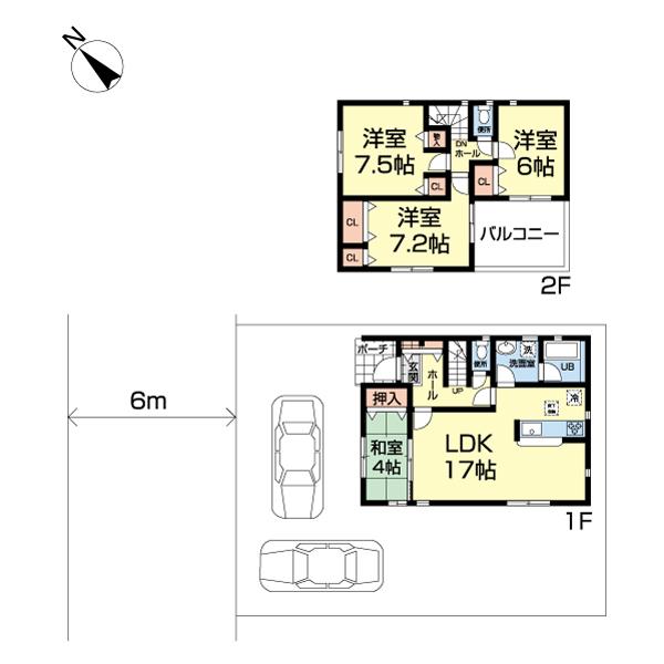 成田市中台　第５　９号棟 間取り図画像