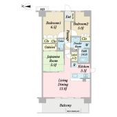 レーベン和光ソラレア 間取り図画像