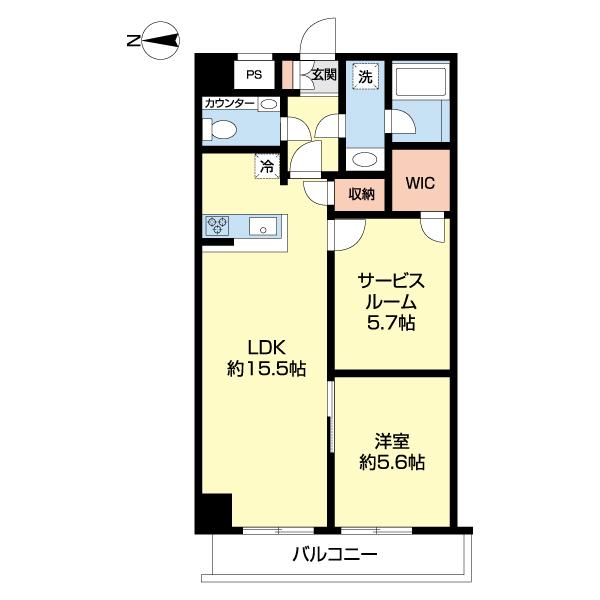 シャン・ド・ヴィラージュ（0102） 間取り図画像