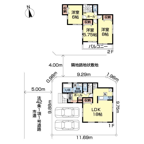 国分寺市北町４丁目　１号棟 間取り図画像