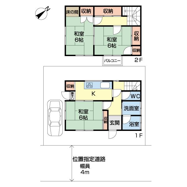 船橋市飯山満町２丁目戸建 間取り図画像