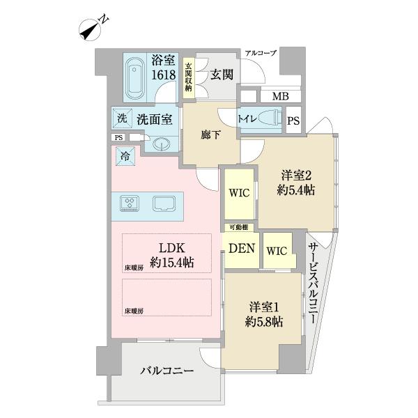 ユニーブル渋谷神南（0304） 間取り図画像