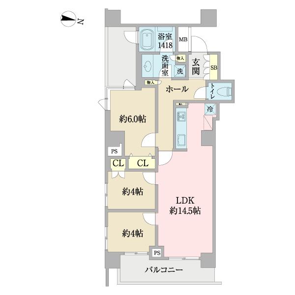 サンウッド桜新町（0204） 間取り図画像