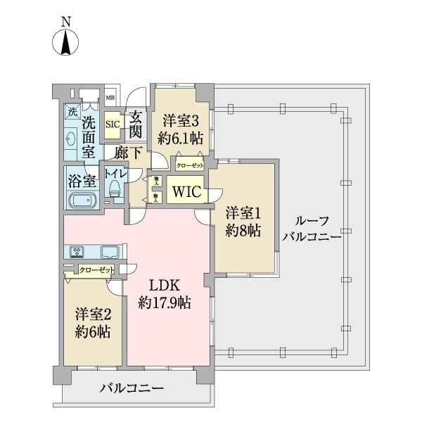 三軒茶屋南パークハウス（0602） 間取り図画像