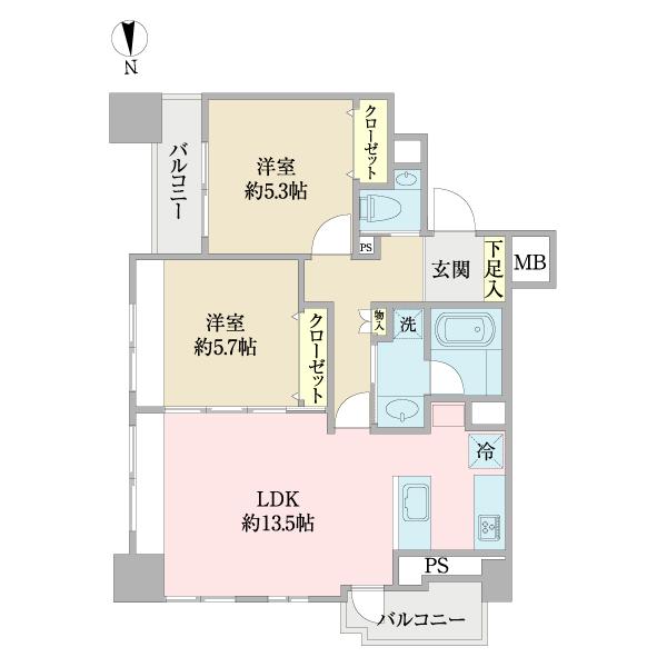 ファミール新宿グランスィートタワー 間取り図画像