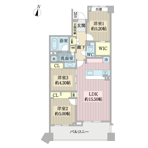 グランフォート用賀 間取り図画像