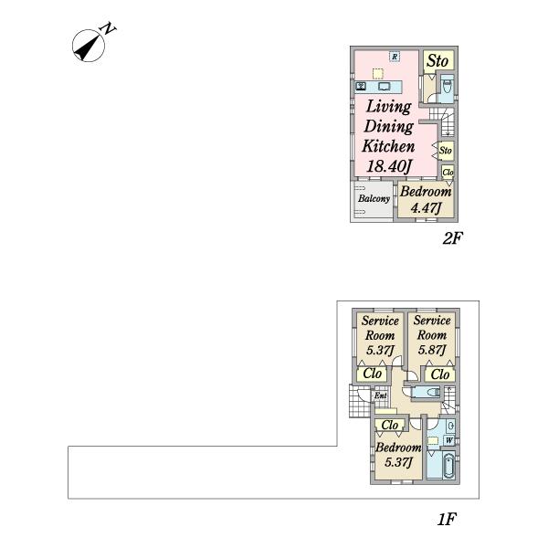 浦安市海楽１０９④　新築戸建４号棟 間取り図画像