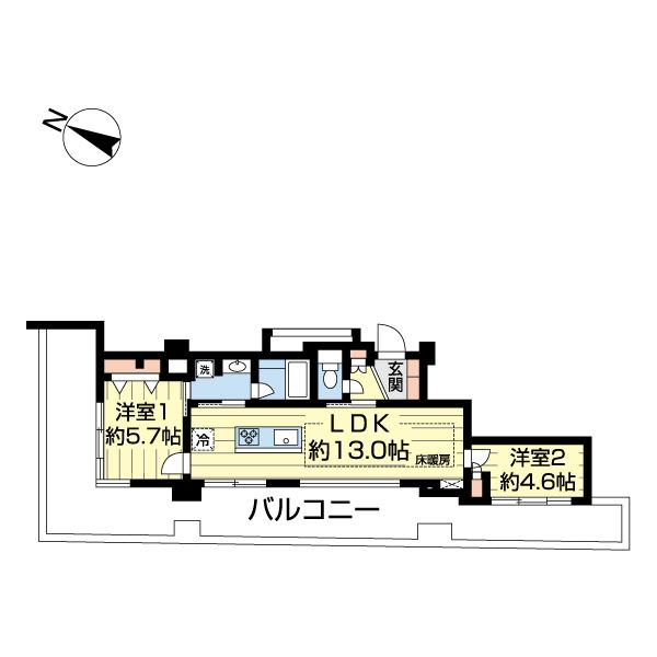 イニシアイオ杉並和泉（0501） 間取り図画像