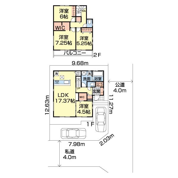 グラファーレ習志野市屋敷5期　新築戸建 間取り図画像