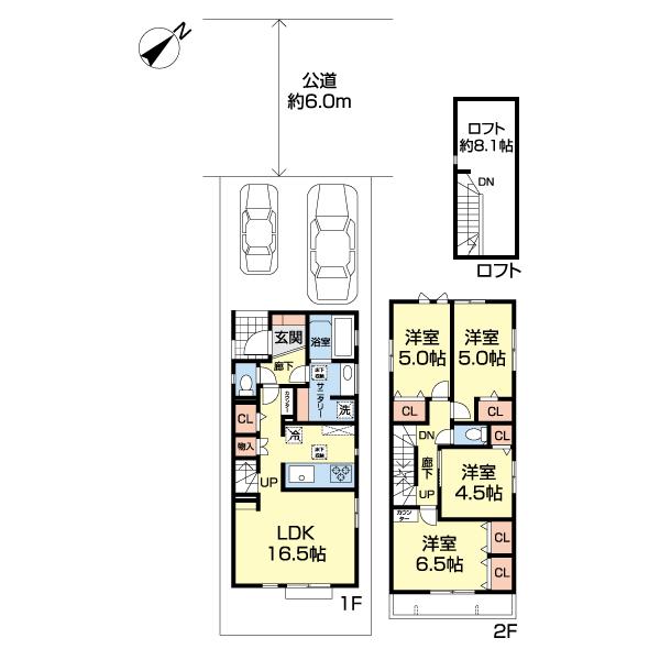 千葉市美浜区磯辺３丁目　１号棟 間取り図画像