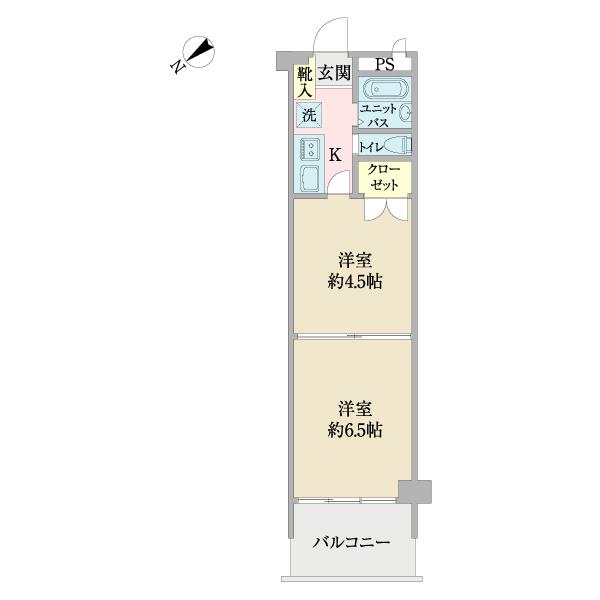 カーサ第二宇喜田３号棟（0607） 間取り図画像