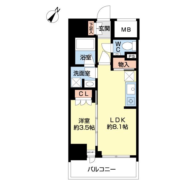 パレステージ上野入谷（0402） 間取り図画像