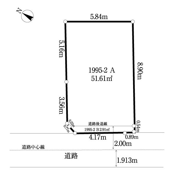 市川市市川南3丁目土地 区画図